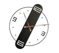 Woedpez Classical Vintage Wall Clock Natural Wood Finish with Clear Acrylic Lens Noiseless Mechanism for Bedroom Living Area Wood Wall Clock with Clear Lens