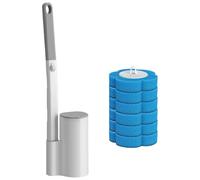 Woedpez Compact Bathroom Holder Throwaway Scrubbing Pad for Easy Storage Bathroom Cleaning Set Throwaway Scrubbing Pad