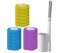 Woedpez Compact Bathroom Holder Throwaway Scrubbing Pad for Easy Storage Bathroom Cleaning Set Throwaway Scrubbing Pad