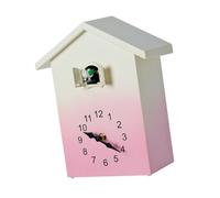 Woedpez Cuckoos Clock for Wall Art Volumes Adjustable Cookoo Clock Pendulums Bird House Decors for Home Living Room Decors Bird House Art