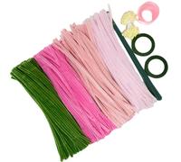 Woedpez Decorative Faux Tulips Flower Bundles Wedding Table Centerpiece Kits Craft Supplies for Indoor Decoration Artificial Tulips Flowers