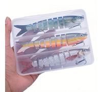 Woedpez Double Hook Artificial Baits Slow Sinking Flexible Tail Realistic Action Fishing Gear All Waters Saltwater Artificial Baits