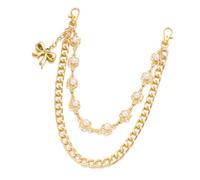 Woedpez Double Layer Twisted Jewelry Chain Featuring Delicate Heart Charm Functional Belt and Bag Multi Functional Belt and Bag