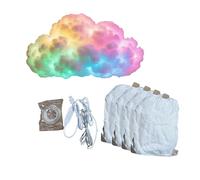 Woedpez Easy USB Powered Multicolor Cloud Shape Light PVC Texture for Decorative Night Lighting and Creative Present Atmospheres Night Light