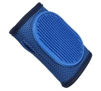 Woedpez Fingerless Pet Grooming Glove with Rubber Tips for Bathing, Massaging, Removal and Gentle Fingerless Pet Glove