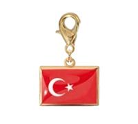 Woedpez Flag Bracelet Charm Stainless Steel Keychain Pendant with Lobster Clasp for Travel Memory Souvenir Daily Accessory Lobster Clasp Keyring