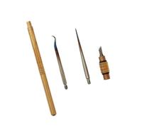 Woedpez Fly Tying Pin Practical Metal Fly Tying Bodkin Multifunctional Lure Making Set Professional Accessories Portable Needle And Brush