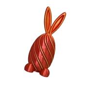 Woedpez Geometric Rabbits Twist Easter Eggs Statue Unique Handcrafted Decorative Piece for Desk Stress Relief Art Lover Modern Topological Art Figurine
