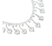 Woedpez Green Glass Crystal Fetters for Sewing Undertakings and Creative Addons Permanent Crystal Craft Materials