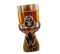 Woedpez Grim Reapers Whiskeys Holder Set, Gothics Skull Hand Liquor Glasses Stand Lover Desktop Decorations Grim Reapers Holder