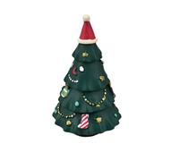 Woedpez Handcrafted Miniature Christmas Tree Statue Desktop Decoration Elegant Resin Seasonal Home Accent For Tabletop Small Christmas Tree Statue