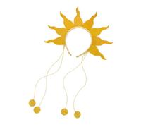 Woedpez Headband Flame Goddesses Crowns Headpiece Halloween Costume Cosplay Headwear Glitter Sun Headbands Glitter Sun
