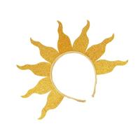 Woedpez Headband Flame Goddesses Crowns Headpiece Halloween Costume Cosplay Headwear Glitter Sun Headbands Glitter Sun