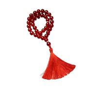 Woedpez Jewelry Glass Rosary with Fringe for Faithfuls Unisex Religious Amulets Prayer Meditations and Peace Glass Tasbih