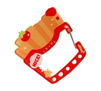 Woedpez Lightweight Acrylic Hamburger Keychain Carabiner Cartoon Holder Bag Accessory For Backpacks Bags Or Funny Hamburger Keychain For Kids And Youth