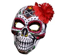 Woedpez Masquerade Day Of The Deads Rose Suger Skeleton Masked For Halloween Cosplay Costumes Party Masked Women Men Masquerades For Couples