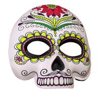 Woedpez Masquerade Mexicans Day Of The Deads Halloween Cosplay Costume Rose Suger Skeleton Masked Party Masked Unisex Masquerades For Men