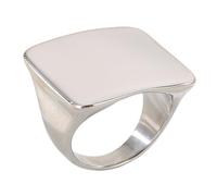 Woedpez Minimalist Square Cut Stainless Steel Band Rings Modern Unisex Finger Accessory Square Rings for Women