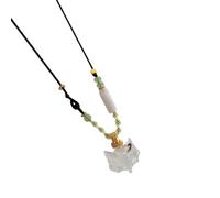 Woedpez Modern Eastern Wolf Charm Chain Incised Particulars Soft Fabric Suitable for Present Offering Thin Rosin Wolf Screen