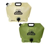 Woedpez Outdoor 8L Drinking Water Container with Faucet Folding Portable for Picnics Leakproof Portable Water Bag with Faucet Folding Bucke