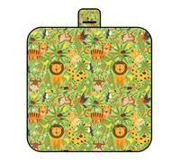 Woedpez Plush Relaxing Recreation Blanket 2M X 2M Water Resistant Cover Simple to Maintain for Open Areas Aluminum Foil Outdoor Meal Pad