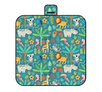 Woedpez Plush Relaxing Recreation Blanket 2M X 2M Water Resistant Cover Simple to Maintain for Open Areas Aluminum Foil Outdoor Meal Pad