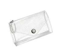 Woedpez PVC Clasp Button Holder with Fold-Over Flap, Stars | Three-Fold Layout, Case for Daily Carry, Passes and Payment Storage
