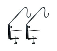 Woedpez Rotating Deck Railing Hook Systems Strong Metal Railing Mount Hangers for Easy Installation of Bird Feeders & Pan Rustless Bird Supplier Holder