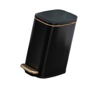 Woedpez Stainless Steel Rectangular Trash Can 6L Bathroom Waste Bin with Odors Control Seal Lid Slip Resistant Base Home Supply Trash Can with Lid
