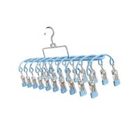 Woedpez Stainless Steel Sock Dryer 20 Clip Foldable Designs for Vacation Accessory Travel Stainless Steel Clothes Pegs