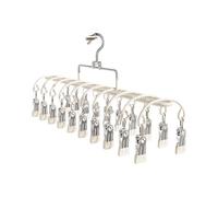 Woedpez Stainless Steel Sock Dryer 20 Clip Foldable Designs for Vacation Accessory Travel Stainless Steel Clothes Pegs