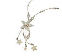 Woedpez Star Charm Necklace Tarnish Resistant Alloy Rope Chain Jewelry Casual Formal Accessory Layering Rope Chain Jewelry
