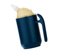 Woedpez Steel Drinking Cup 400ml with Straw and Handle for Swallowing Difficulties Anti Choke Design Steel with Detachable Parts Straw Cup for Patients