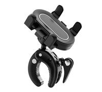 Woedpez Sturdy Bike Phone Holder Rotatable Head Anti-Drop Clamp One-Second Installation Fit ABS Outdoor Phone Holder