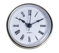 Woedpez Stylish 65mm Clock Insert DIY Movement Round Clock Head Inlaid Reliable Time Display Suitable For Various Settings Clock Insert