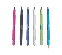 Woedpez Tip Punches Pin for Watch Repair Aluminum Handle Tools with Size Identification Colors Portable Watch Tool with Aluminum Handles
