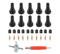 Woedpez Vehicle Motorcycle 32Piece Valves Cores Installer Set for Professional DIYer Use Ensures Longevity Efficient Tire Repair Ergonomic Valves Cores Wrench