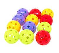 WOEIFGV 12 Pieces Bird Parrot Toy Colorful Rolling Interactive Foot Toy Cage Accessories for Large Birds