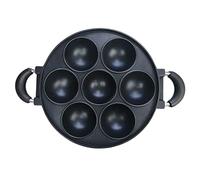 WOEIFGV 7-Hole Cake Cooking Pan Cast Aluminum Non-Stick Omelette Pan Breakfast Cooking Pie Mold Kitchen Cookware