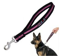 WÖÖF & WAG Training Lead for Dogs - Dog Lead Hook, Short Close Control, Traffic Control Training Lead Leash with Padded Handle for Comfort, Perfect Size for Training & City Walking | (Black-Pink)