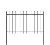 WOERDEN Garden Fence 3 Pack 5.1 x 1 m Powder-Coated Steel Grey | Outdoor Metal Panel, Rectangular Design, Se Privacy Barrier, Easy 2-Person Assembly