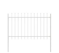 WOERDEN Garden Fence 6 Pack 10.2 x 0.8 m Powder-Coated Steel | Rectangular Design, , Se Barrier for Terrace, Easy 2-Person Assembly