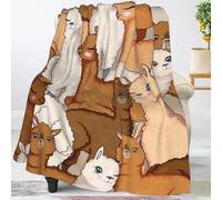woerexker Cute Alpacas Throw Blankets All Season Ultra Soft Warm Llama Fleece Blanket for Home Bed Sofa Couch Chair Outdoor Travel Camping 60x50 Inch