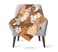 woerexker Cute Alpacas Throw Blankets All Season Ultra Soft Warm Llama Giftable Fleece Blanket for Home Bed Sofa Couch Chair Outdoor Travel Camping 40x30 Inch