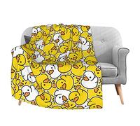 woerexker Flannel Twin Size Blanket Cartoon Cute Duck Childish Plush Warm Bed Blanket Soft Throw Blanket fits Couch Sofa 60x80 Microfiber