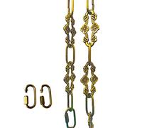 WOERFU 32 inch Antique Gold Bronze Decorative Plum Buckle Chain for Hanging Lighting (Gold Bronze)