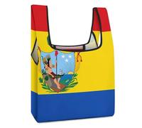 WOERMKCISEF Flag of Gran Colombia Tote Bag for Women Men Foldable Reusable Shopping Bags Grocery Handbag