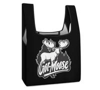 WOERMKCISEF Got Moose Tote Bag for Women Men Foldable Reusable Shopping Bags Grocery Handbag