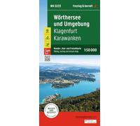 Woerthersee and surroundings, hiking, cycling and leisure map 1:50,000, freytag & berndt, WK 0233: Klagenfurt - Karawanken, mit APP, wasserfest und reißfest: Lake Worthersee WK0233