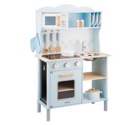 New Classic Toys Modern Kitchenette Electric Cooking, Blue/Natural